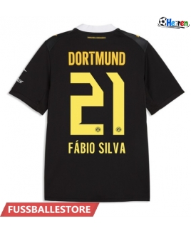Günstige Borussia Dortmund Fabio Silva #21 Auswärtstrikot 2026-27 Kurzarm